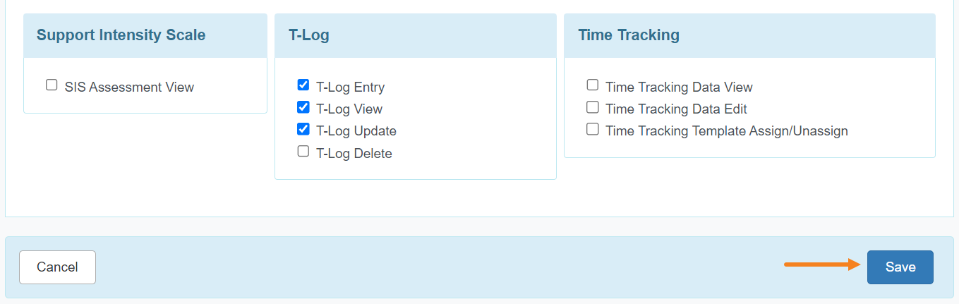 ISP program on therap dashboard