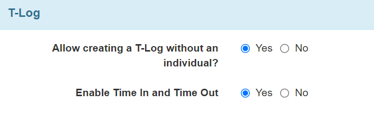 T LOG