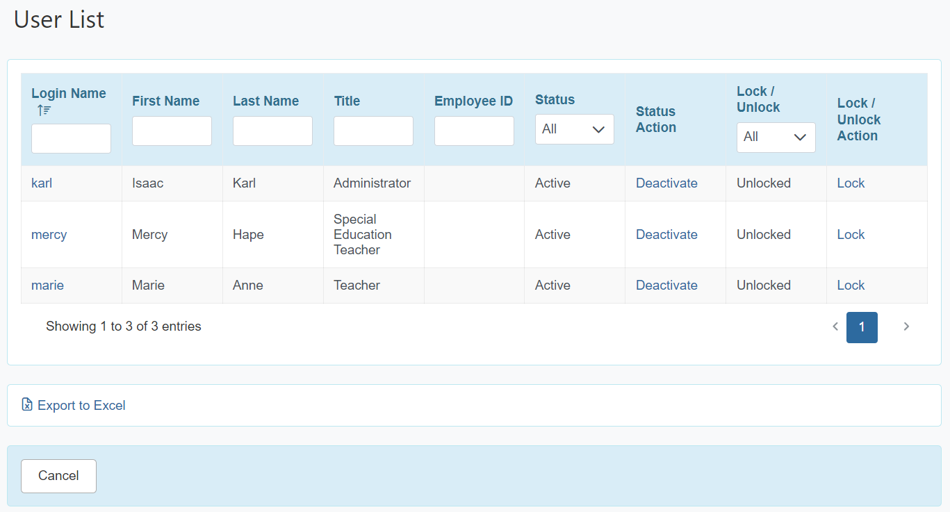 ISP program on therap dashboard