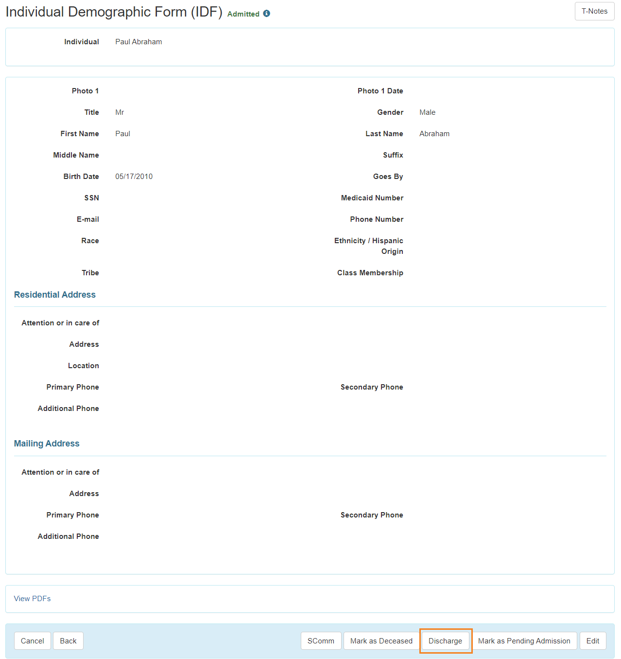 select program from isp program list