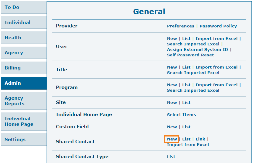 Image 1 ISP program on therap dashboard