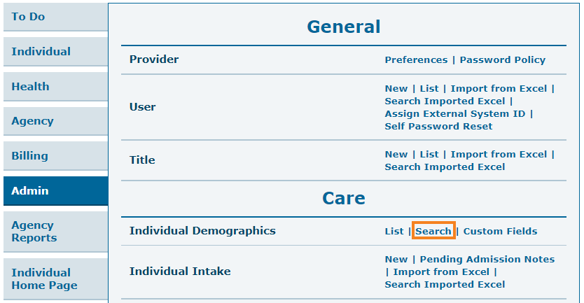 Image 1 ISP program on therap dashboard