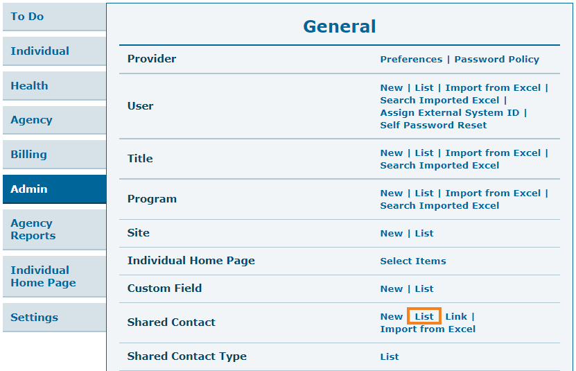 ISP program on therap dashboard