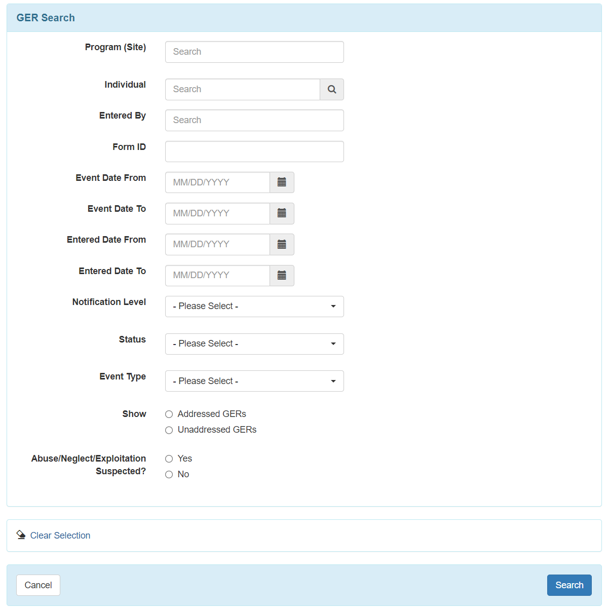 select program from isp program list