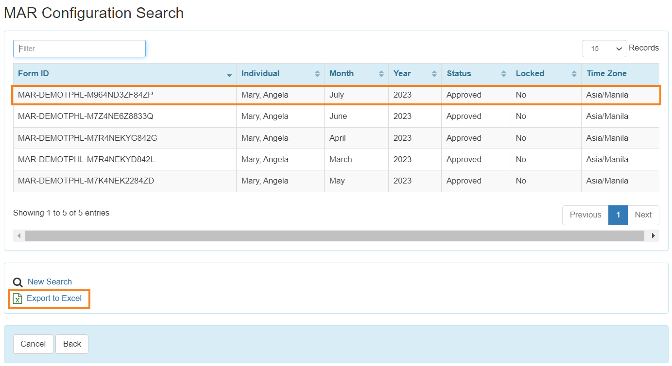 ISP program on therap dashboard