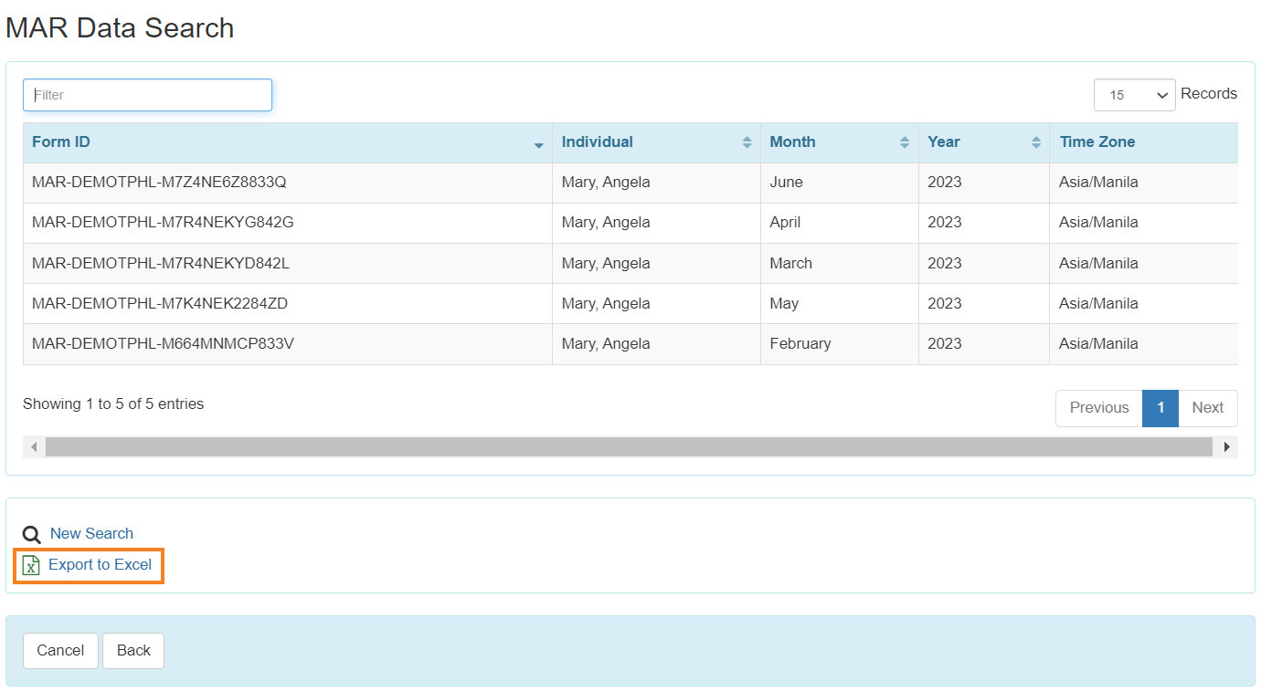 ISP program on therap dashboard