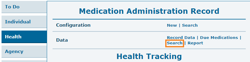 Search ISP program on therap dashboard