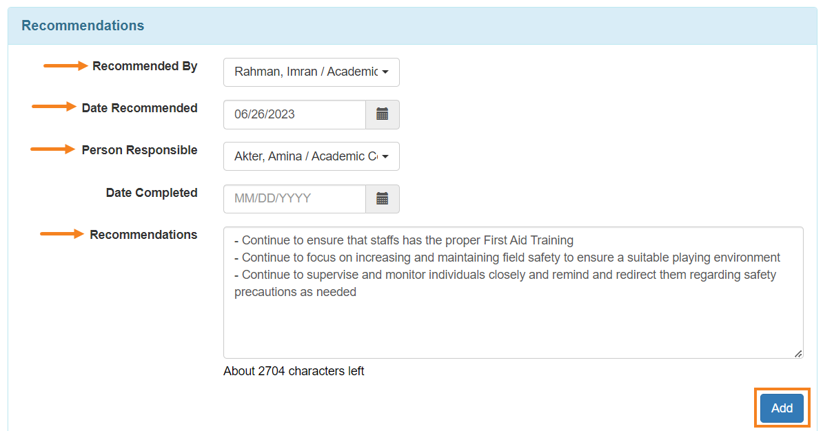 select program from isp program list