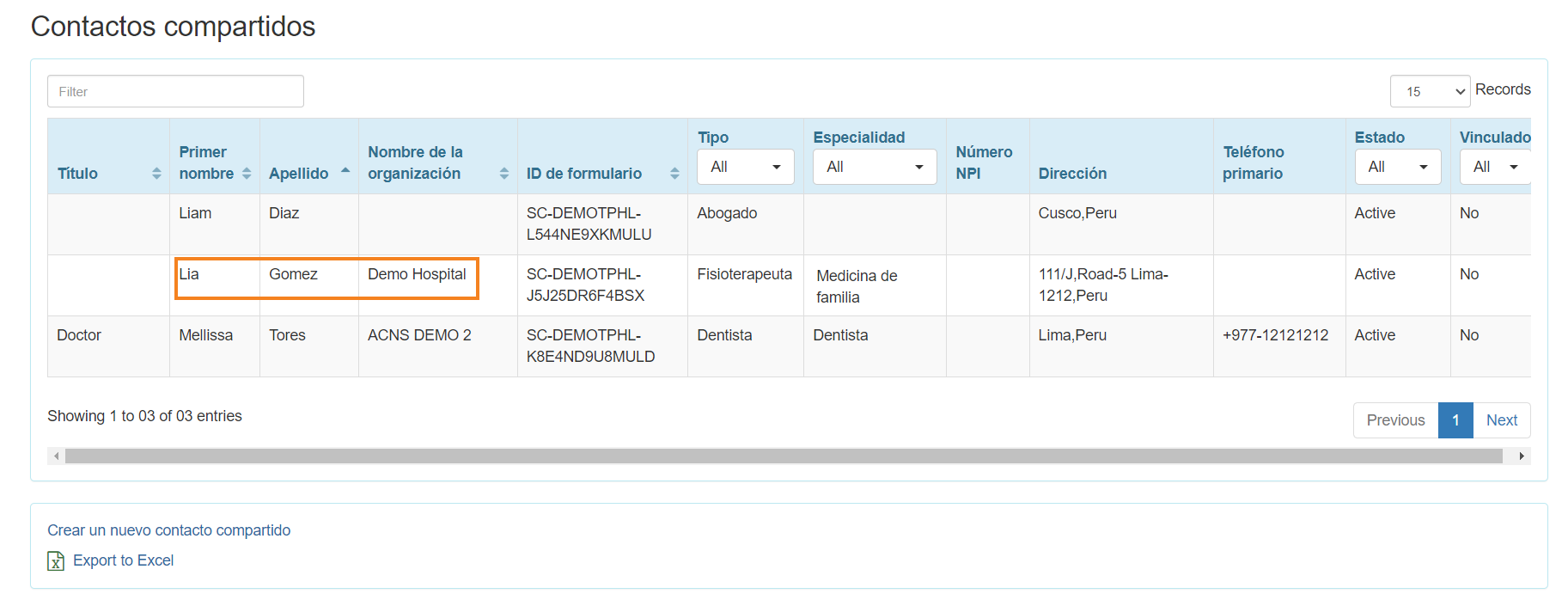 ISP program on therap dashboard