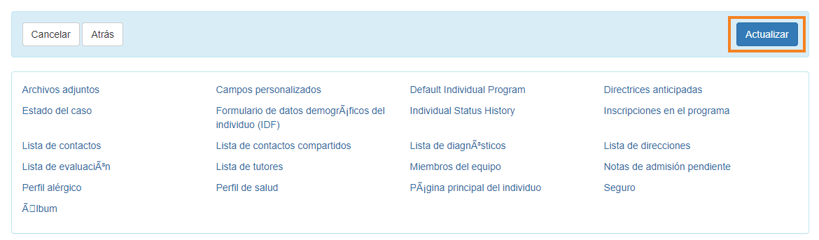 select program from isp program list