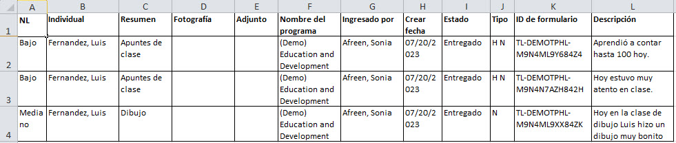 DETAILED EXCEL