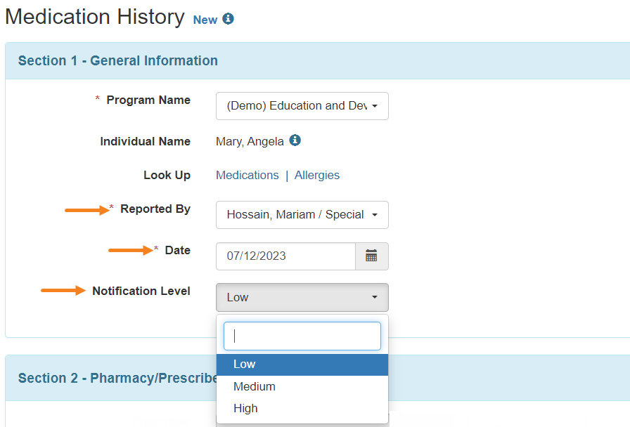 Image 4 select program from isp program list