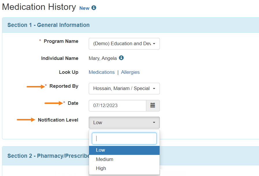 select program from isp program list