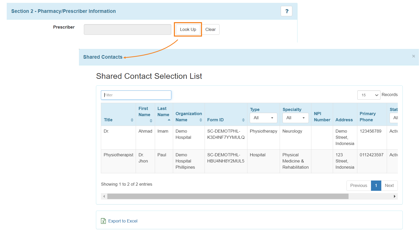 select program from isp program list