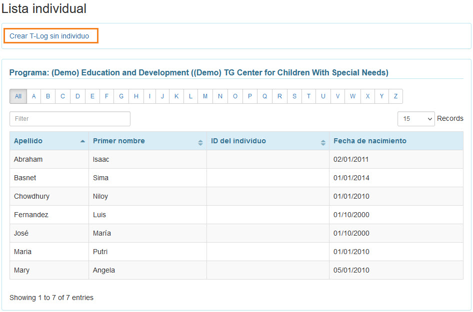 select program from isp program list