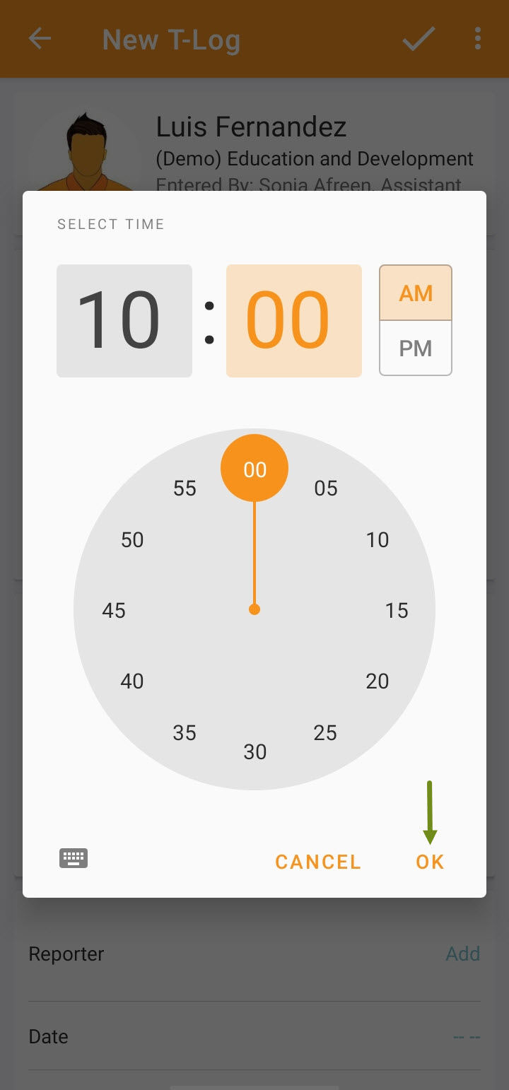 ISP program on therap dashboard