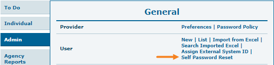 Admin Tab