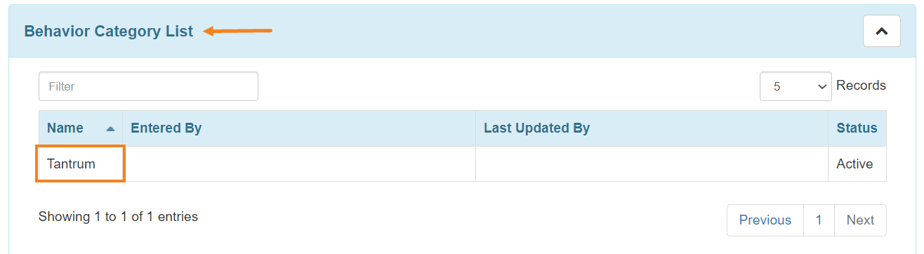 behavior list select program from isp program list