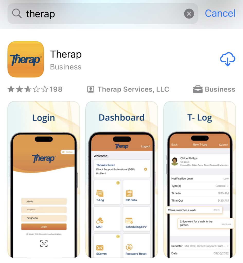 Download App select program from isp program list