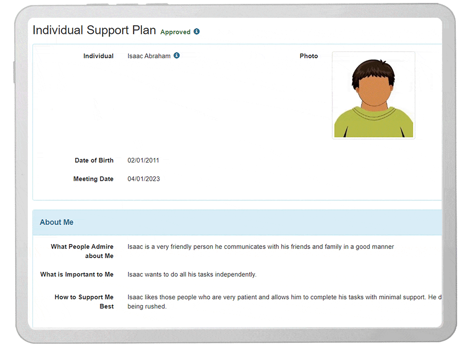 Individual Plan