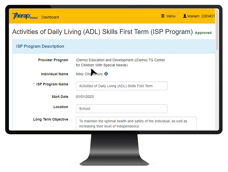 Individual Support Plan (ISP)