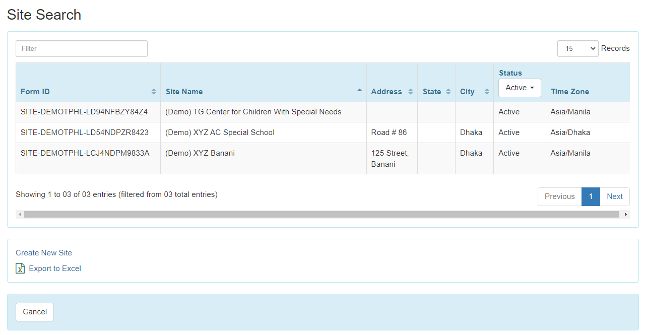 Updarte site 2 select program from isp program list