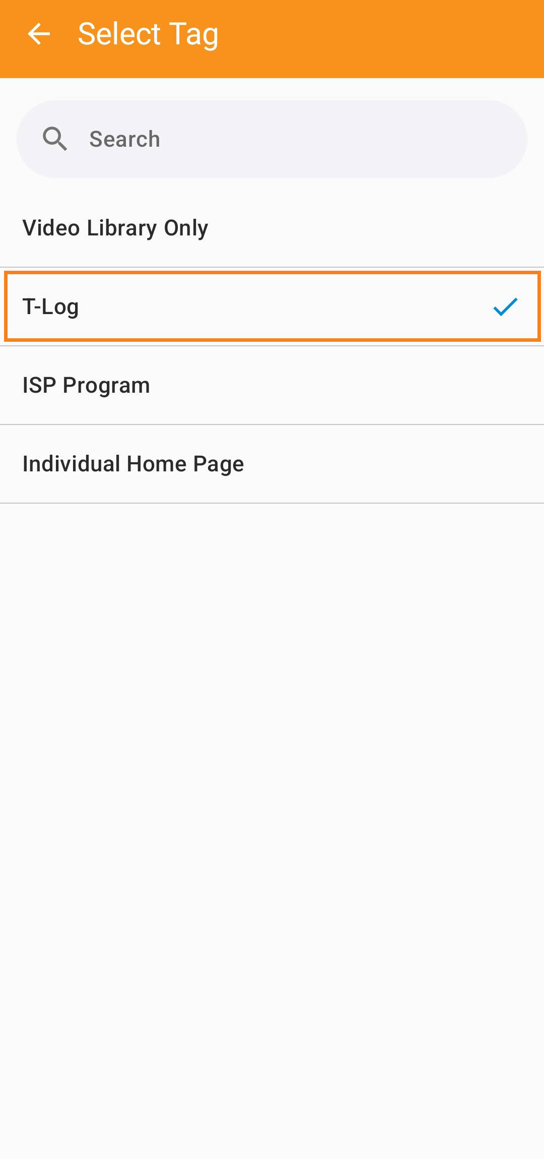 ISP program on therap dashboard