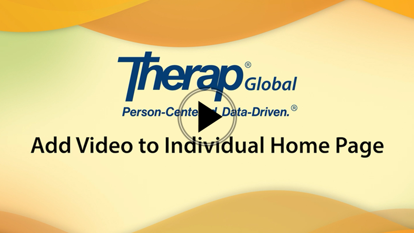 Add Video to Individual Home Page
