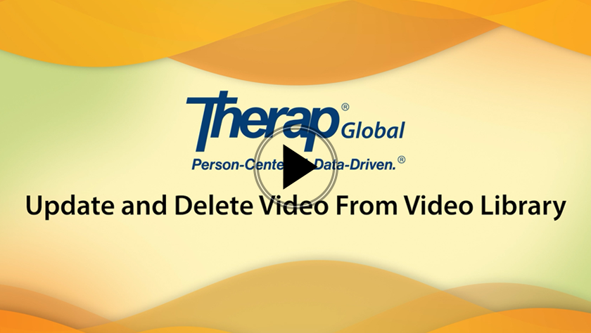 Update and Delete Video From Video Library
