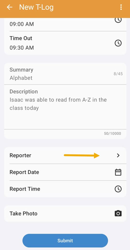 11 Add Reporter ISP program on therap dashboard