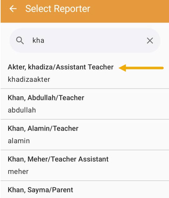 11.1 Select a Reporter ISP program on therap dashboard