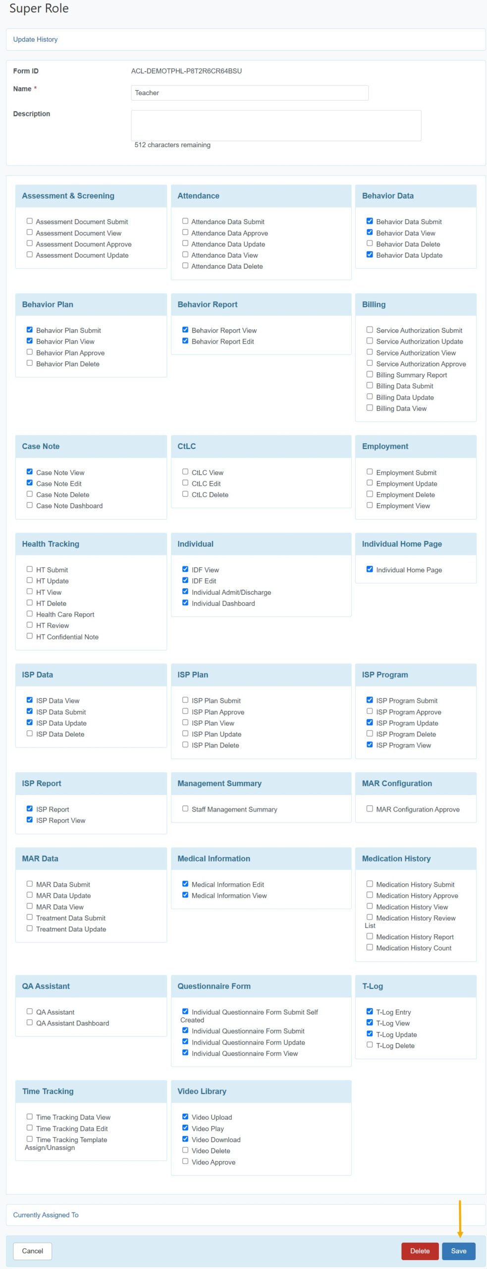 select program from isp program list