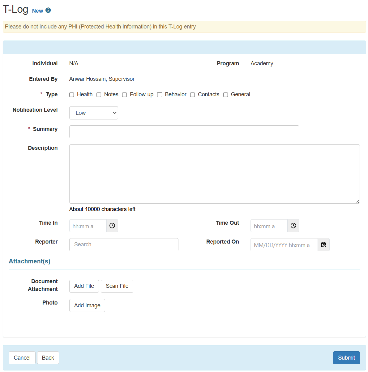 select program from isp program list
