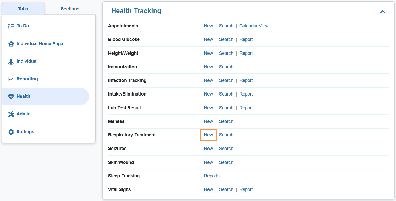 ISP program on therap dashboard